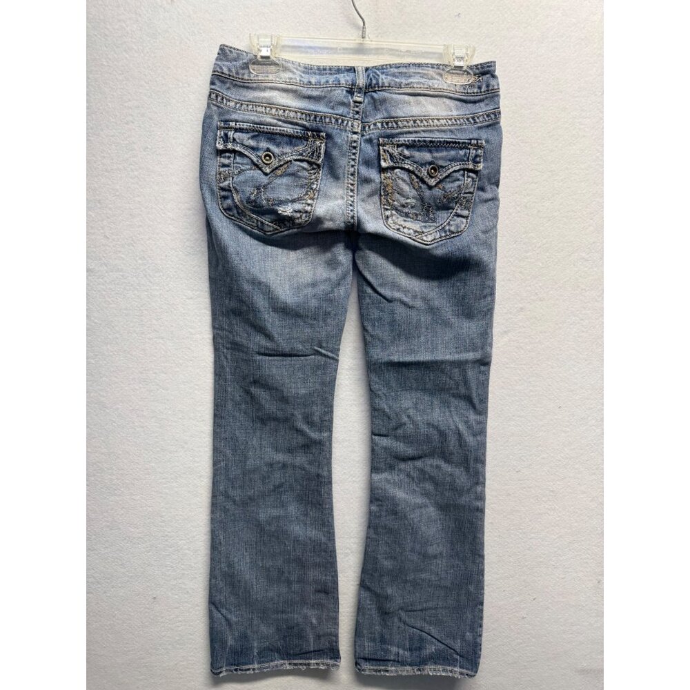 Silver Jeans Co. Womens Distressed Straight-Leg Denim Jeans Size 28/33 - Picture 13 of 14